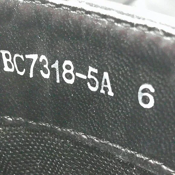 Dolls Kill Combat Moto Lace up Black Boots with Silver Buckle Strap Size 6 - Picture 11 of 13